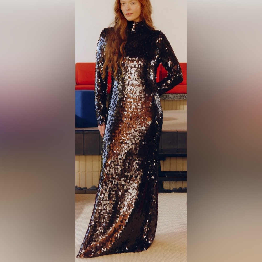 Simon Miller Sculpty Sequin Dress in Choco Brown, Size 6, worn once (like new)